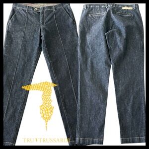 TRU TRUSSARDI Smoke Dark Indigo Ankle Denim Jeans (US 8)